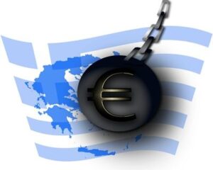 Η Ελλάδα δεμένη με το βάρος του χρέους 