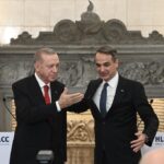 Ο Κυριάκος Μητσοτάκης με τον τούρκο πρόεδρο Ρετζέπ Ερντογάν